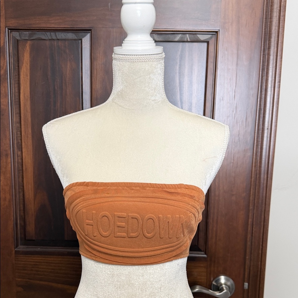 NWT- Musera “Hoedown” Orange Tube Top